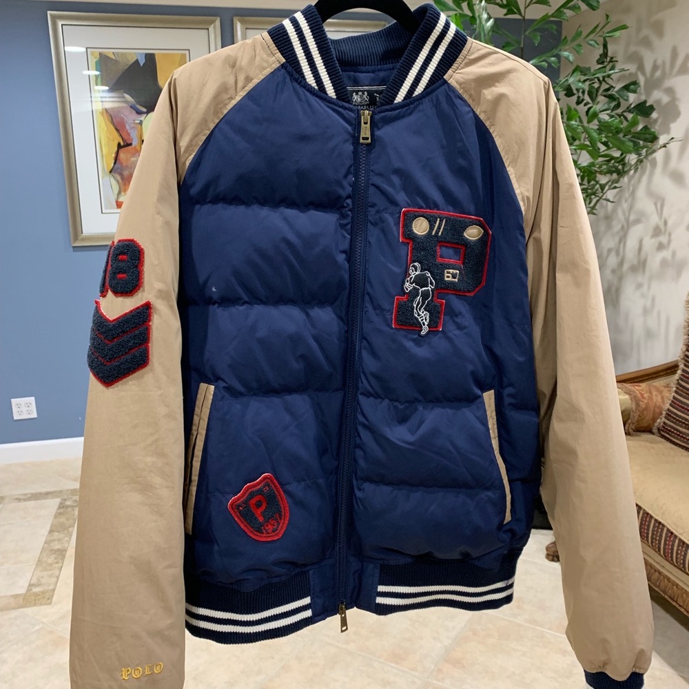 Polo Ralph Lauren Bomber Jacket Puffer Varsity
